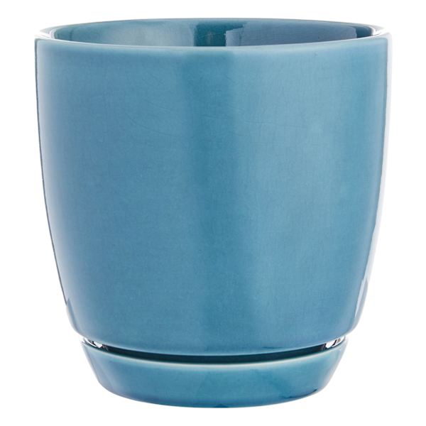 Indoor Elsie Mint Stoneware Ceramic Pot, Medium