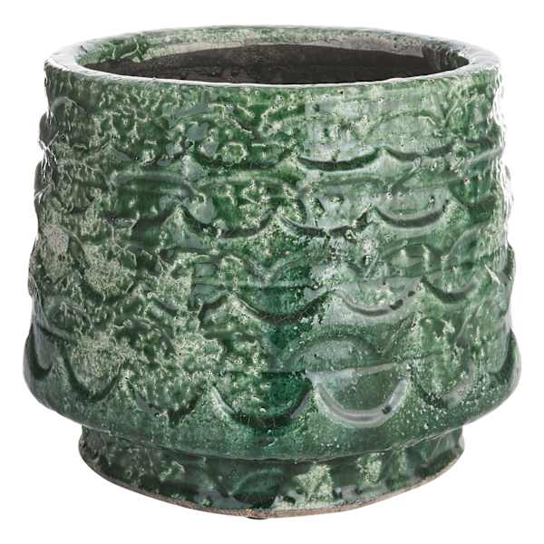 Found & Fable Adam Green Ceramic Bowl Outdoor Planter, Small