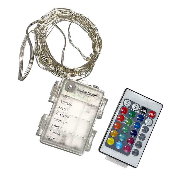 Multicolor Wire Lights with Remote Control