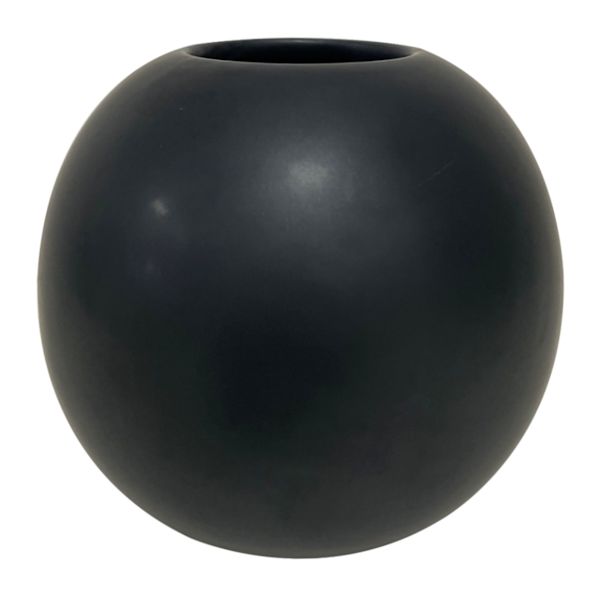 Crosby St. Black Ceramic Orb Vase, 3"