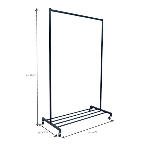 Gunmetal Pipe Garment Rack
