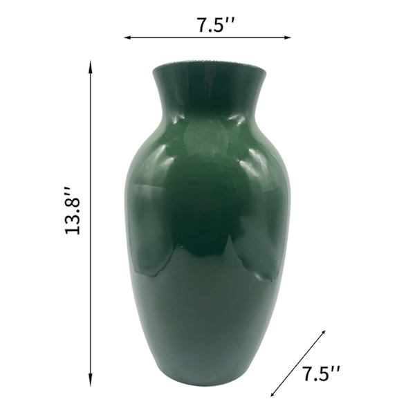 Providence Green Porcelain Vase, 14"