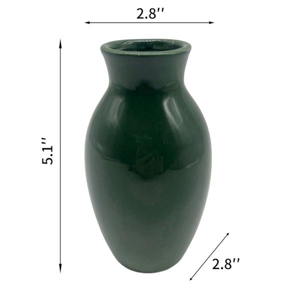 Green Porcelain Vase, 5"