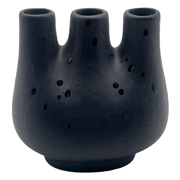 Tracey Boyd Black Contemporary Porcelain Vase, 4"