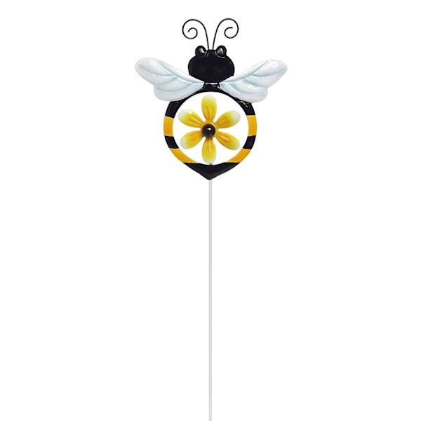 Bee with Windmill Yard Pick, 21"