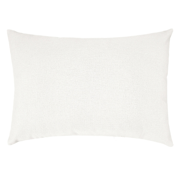 Natural Canvas Outdoor Lumbar Throw Pillow, 14x20