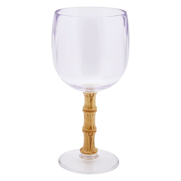 Providence Bamboo Handle Clear Wine Glass
