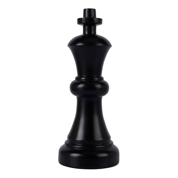 Black Resin King Chess Piece, 10"