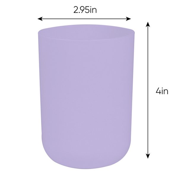 Tiny Dreamers Purple Plastic Bath Tumbler, 300ml