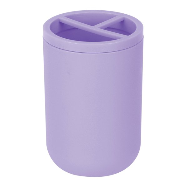 Tiny Dreamers Purple Plastic Toothbrush Holder, 4.4"