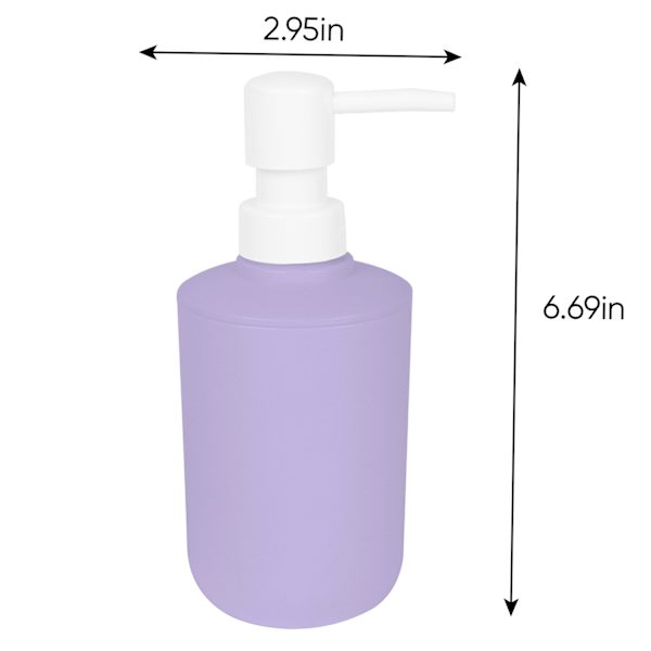 Tiny Dreamers Purple Plastic Soap Dispenser, 6.7"