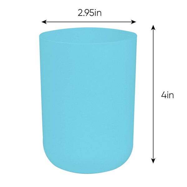 Tiny Dreamers Light Blue Plastic Bath Tumbler, 300ml