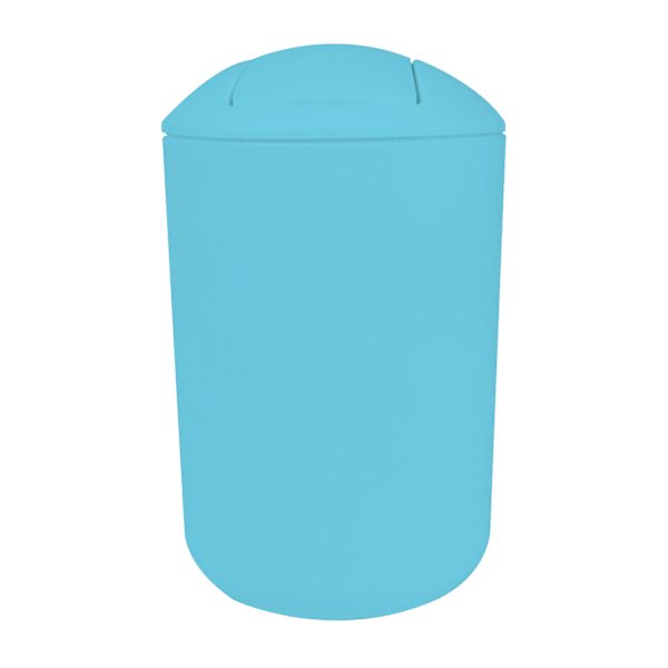Tiny Dreamers Light Blue Plastic Trash Can, 6l