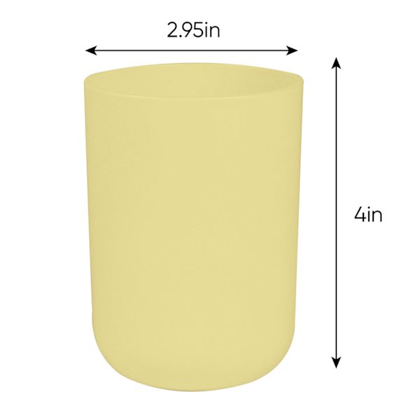 Tiny Dreamers Yellow Plastic Bath Tumbler, 300ml