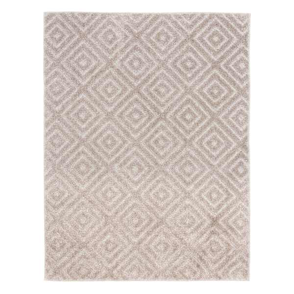 (D604) Waterford Ronin Parchment Area Rug, 8x9