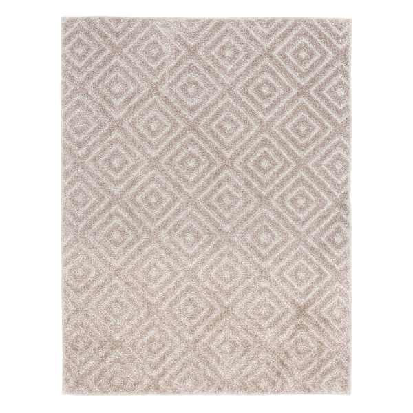 (D604) Waterford Ronin Parchment Area Rug, 5x7