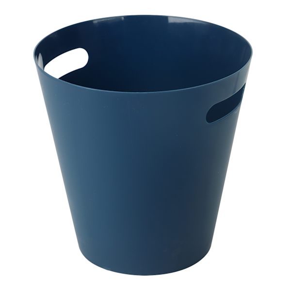 Navy Blue Round Wastebasket, 5l
