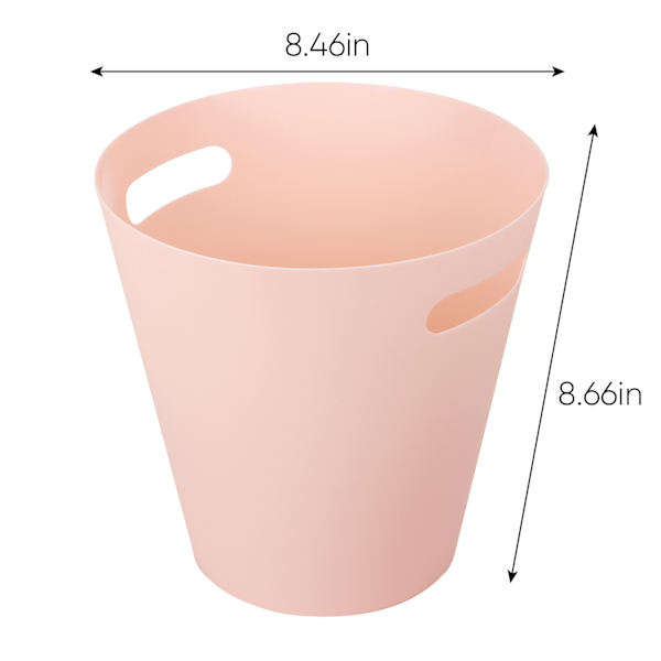 Light Pink Round Wastebasket, 5l