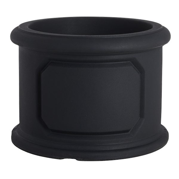 Japi Versailles Black Round Outdoor Planter, Medium
