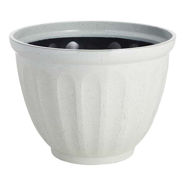 Providence White Siena Outdoor Planter, Large