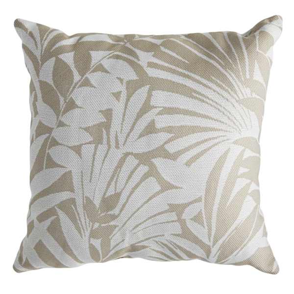 Natural Royal Palm Premium Oversized Square Outdoor Throw Pillow, 20"