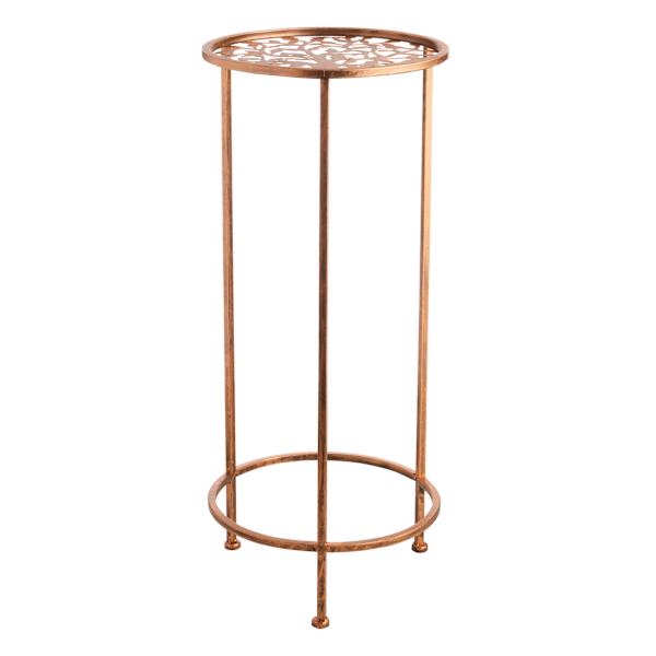 Bronze Metal Plant Stand, Large