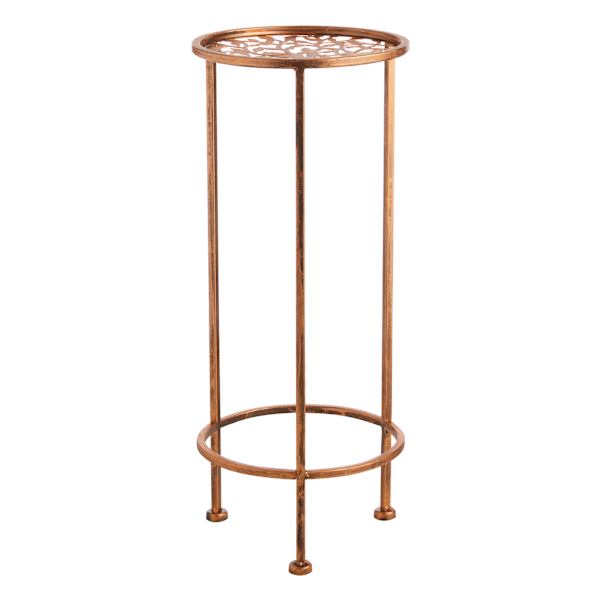Bronze Metal Plant Stand, Small