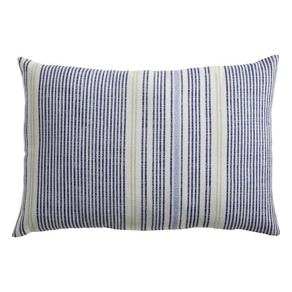 Calisto Pin Stripe Lumbar Outdoor Throw Pillow, 14x20