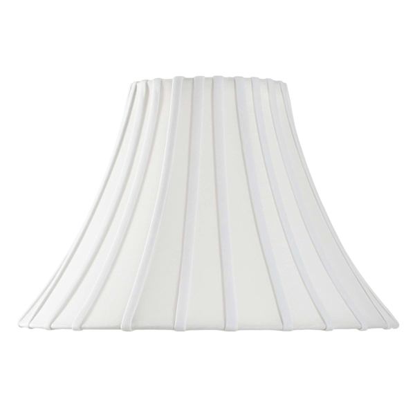 White Round Bell Large Table Lamp Shade, 17x7x12