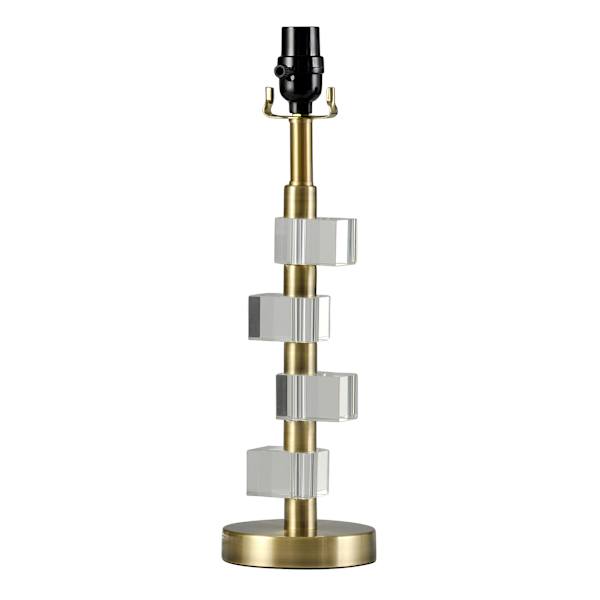 Clear Crystal Medium Table Lamp Base, 17"