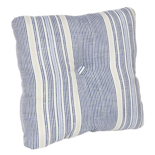 Calisto Pinstripe Outdoor Tufted Back Cushion