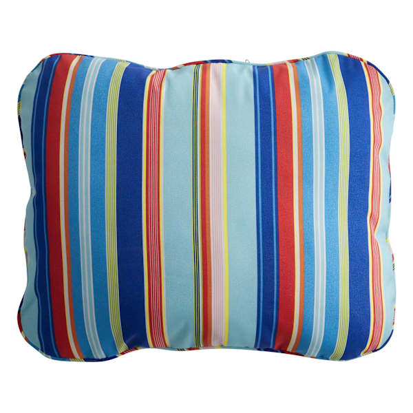 Multi Stripe Corded Outdoor Back Cushion