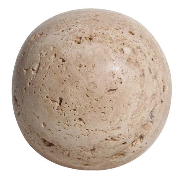 Crosby St. Travertine Orb, 4"