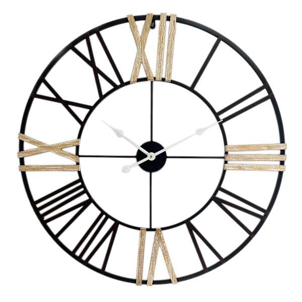 Ty Pennington Roman Round Iron Wall Clock, 32"