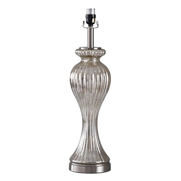Mercury Glass Large Table Lamp Base, 25"