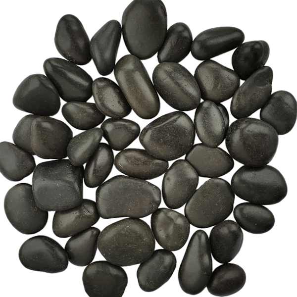 Black Decorative Outdoor Fountain Rocks, 15lb
