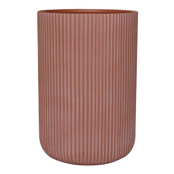 Winchester Tall Ribbed Outdoor Planter, Large