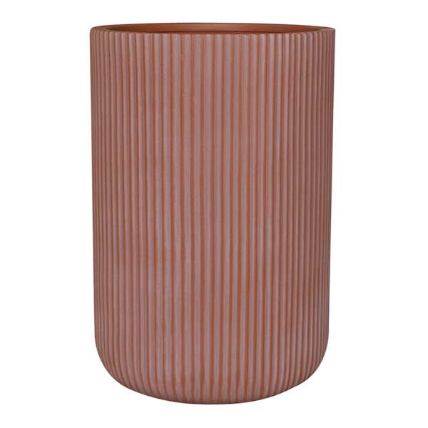 Winchester Tall Ribbed Outdoor Planter, Medium