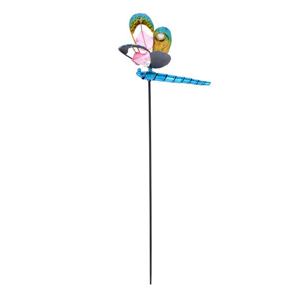 Mini Blue Dragonfly Yard Pick, 20"