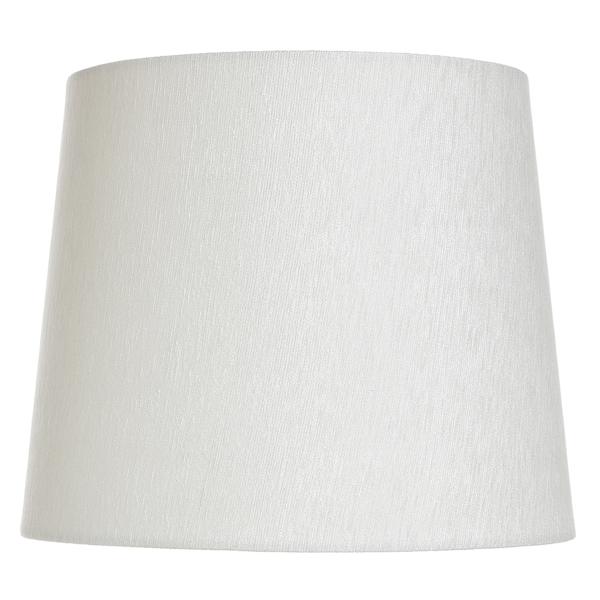 White Soft Textured Small Table Lamp Shade, 9x11x9