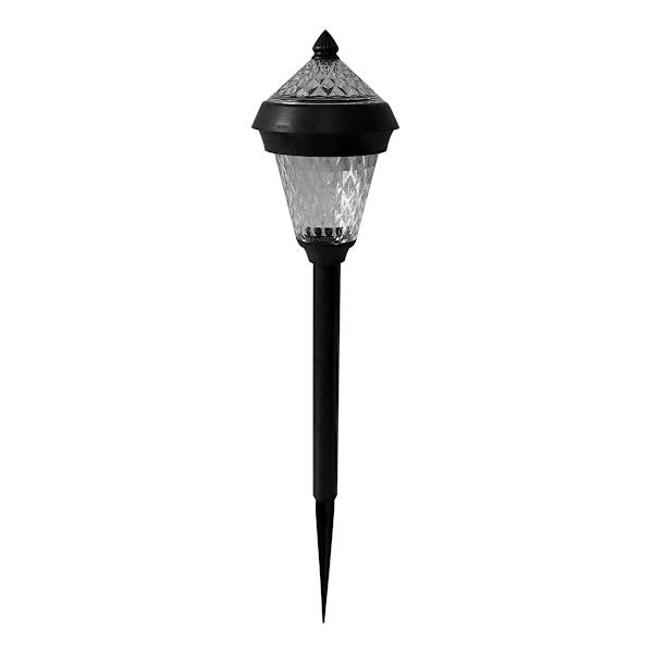 2-Lumen Solar Black Pineapple Pathway Light
