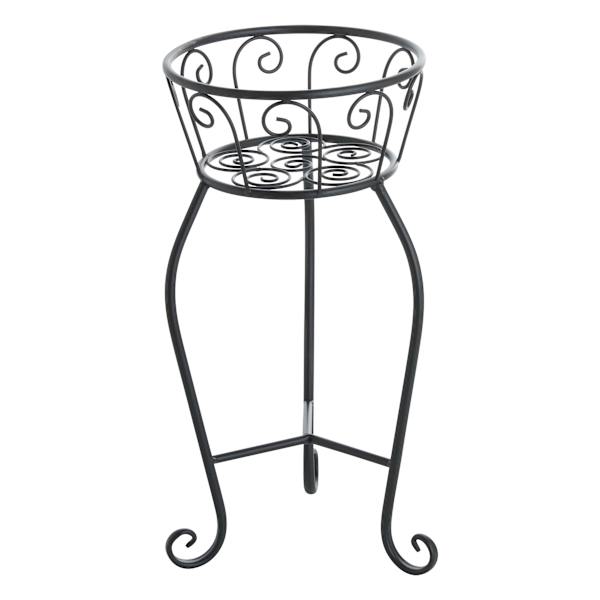 Black Metal Planter Stand, Small