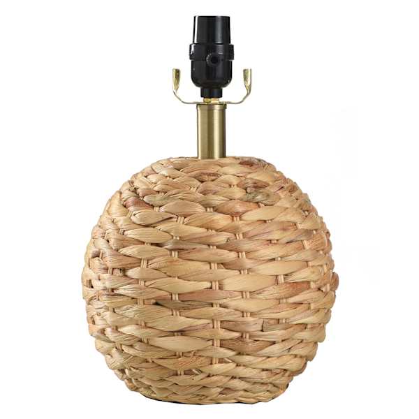Honeybloom Braided Seagrass Mini Lamp Base, 12.5"