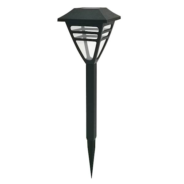 3-Lumen Solar Black Squared Pathway Light
