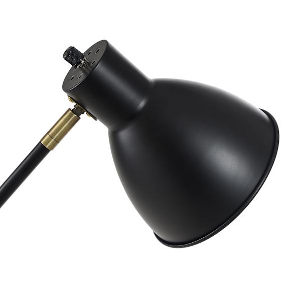 at Home Black Brass Task Floor Lamp 65