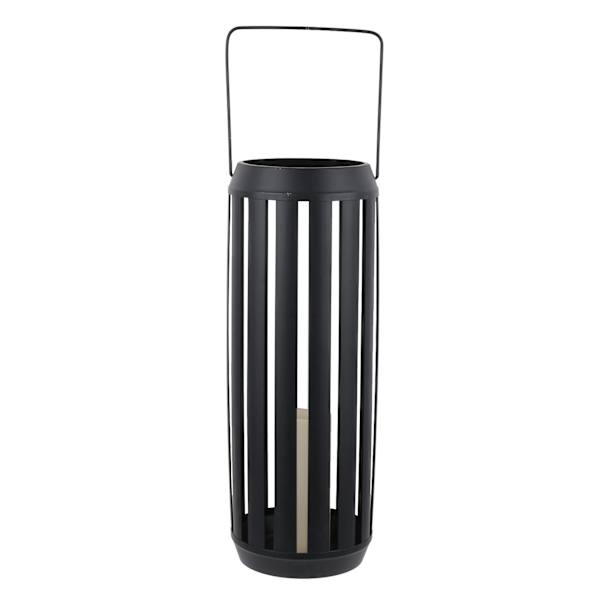 Laila Ali Black Metal Outdoor Lantern, Medium