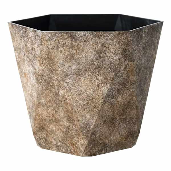 Dark Brown Flagstaff Outdoor Planter, Medium