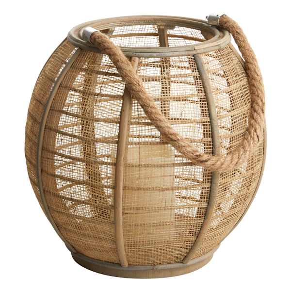 Honeybloom Wood Outdoor LED Lantern, Medium