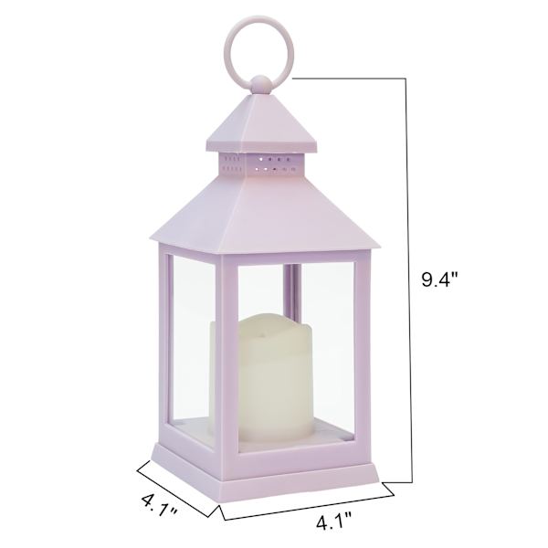 at Home LED Outdoor 10 Lilac Lantern with Timer