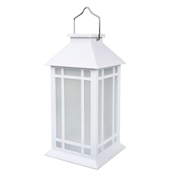 White Solar Outdoor Lantern 11 at Home Sold by at Home